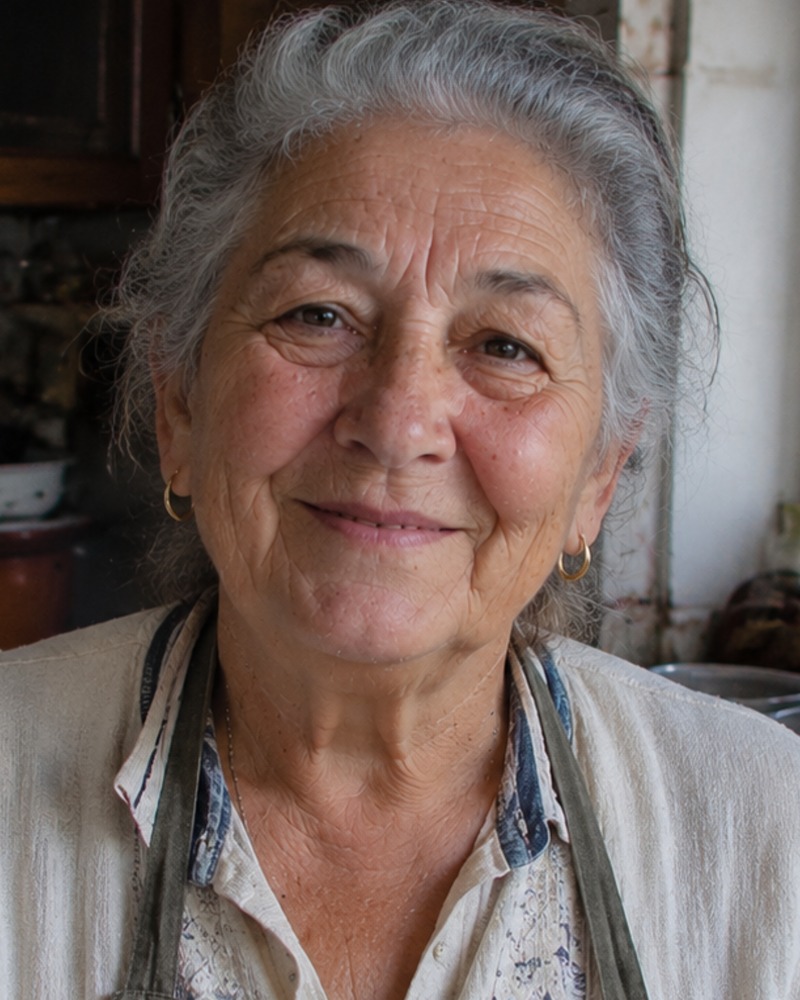 Rosa Bianchi — Grandma Bianchi — in her kitchen